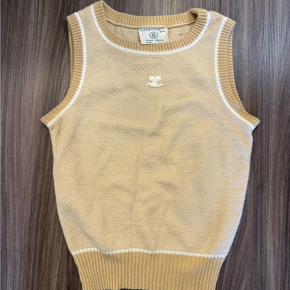 Vintage Courreges Sleeveless Sweater